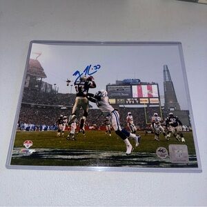 Rodney Harrison signed 8x10 photo AFC Championship interception Patriots